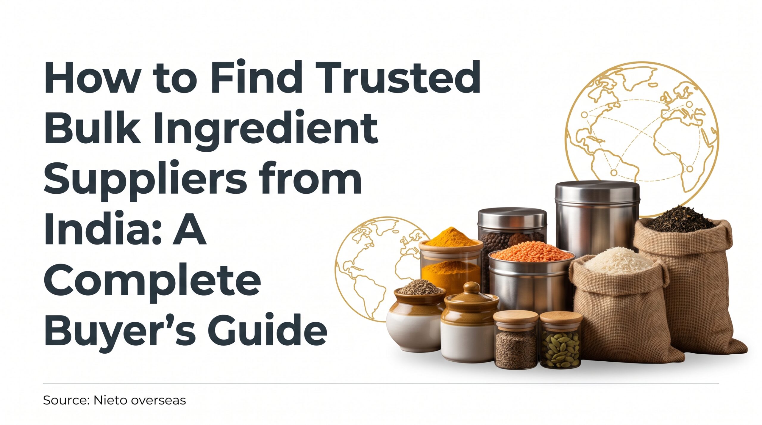 How to Find Trusted Bulk Ingredient Suppliers from India: A Complete Buyer’s Guide